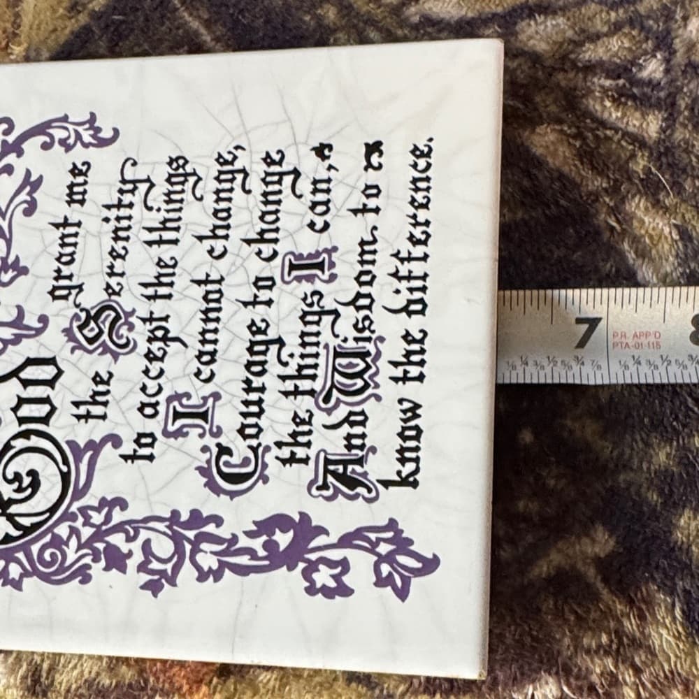 ★ Serenity Prayer Decorative Tile Plaque Religious Inspirational Wall Decor - Thumbnail 7