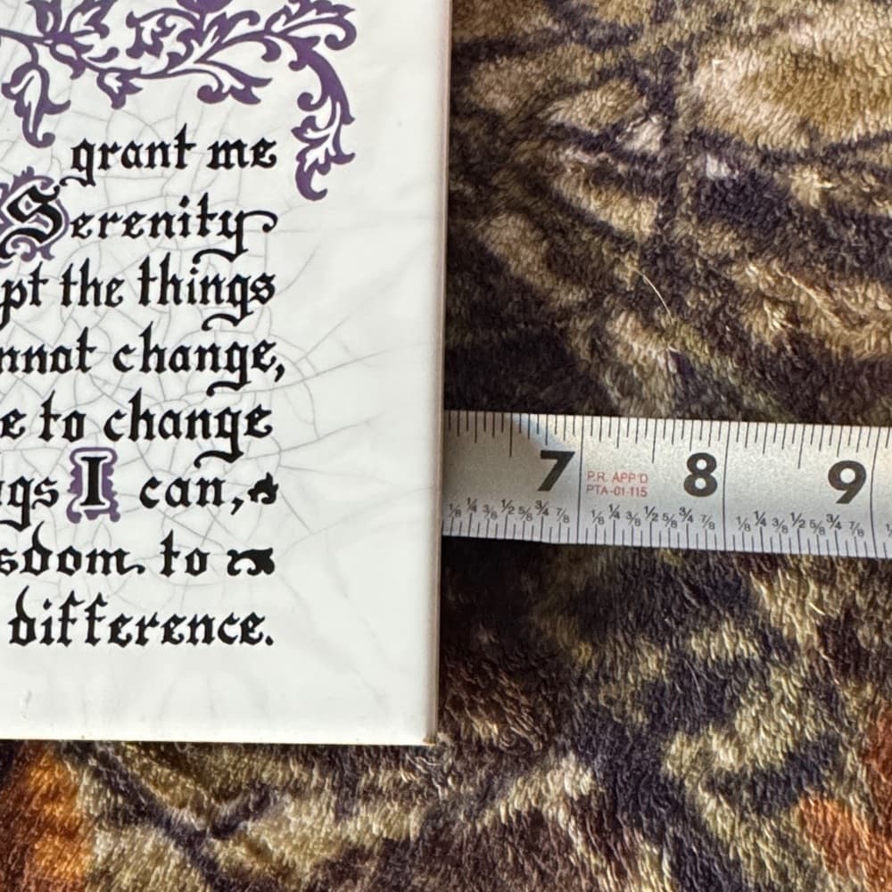 ★ Serenity Prayer Decorative Tile Plaque Religious Inspirational Wall Decor - Thumbnail 6