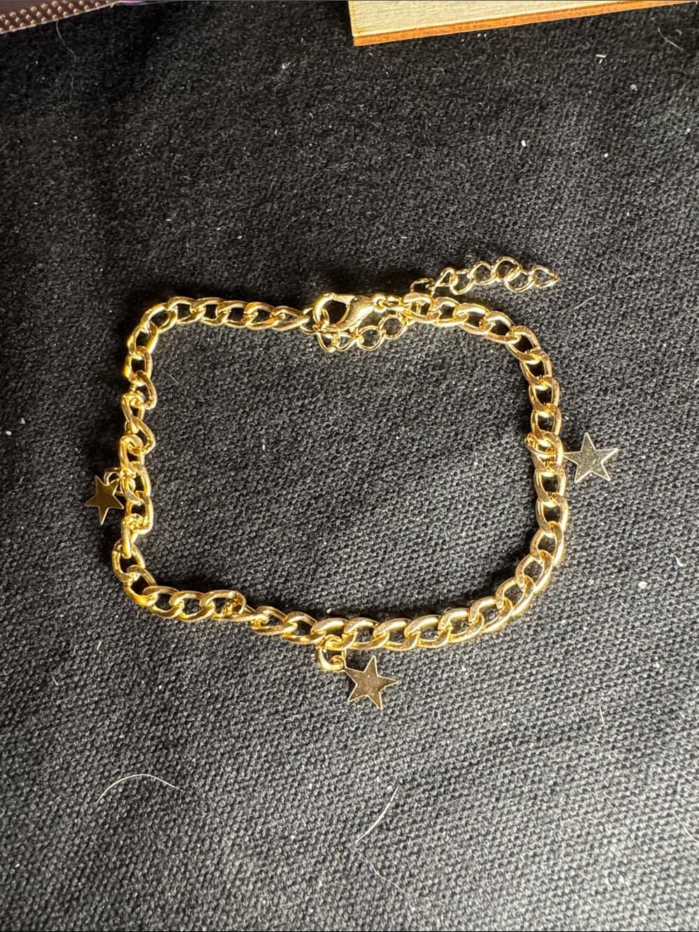 ★ Gold Tone Star Charm Chain Bracelet Celestial Dainty Bracelet