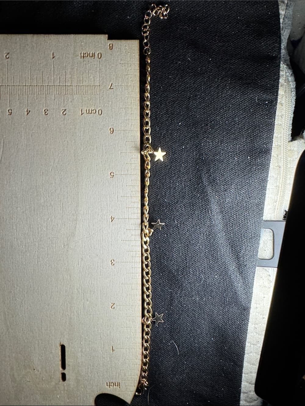 ★ Gold Tone Star Charm Chain Bracelet Celestial Dainty Bracelet - Thumbnail 3