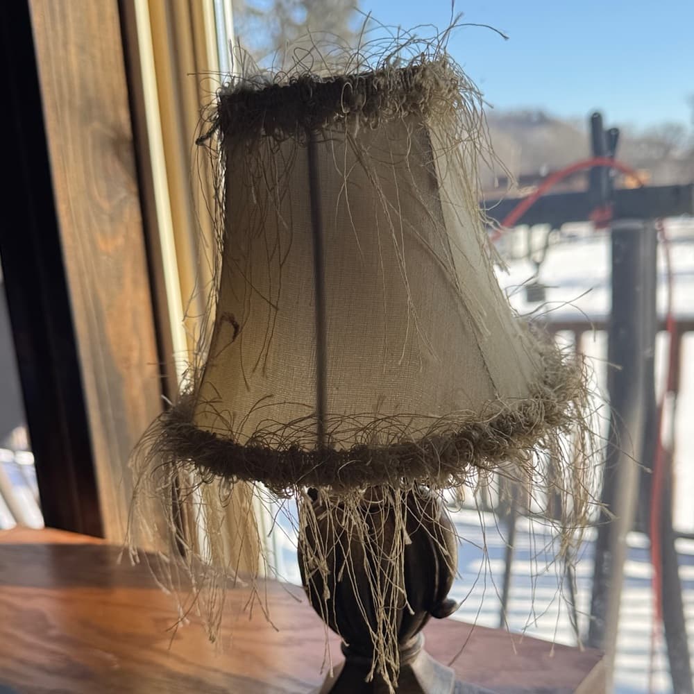 ★ Rustic Country Table Lamp Primitive Farmhouse Accent Decor - Thumbnail 2
