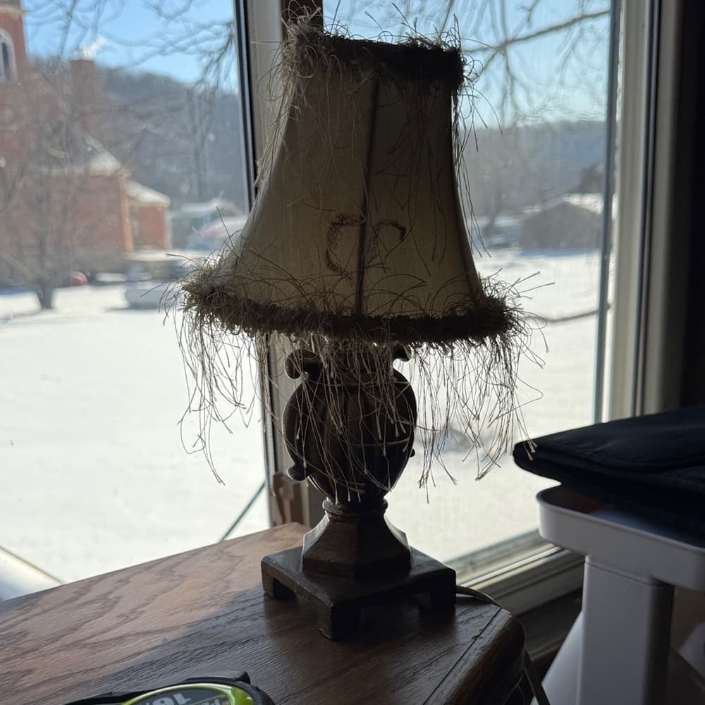 ★ Rustic Country Table Lamp Primitive Farmhouse Accent Decor - Thumbnail 9