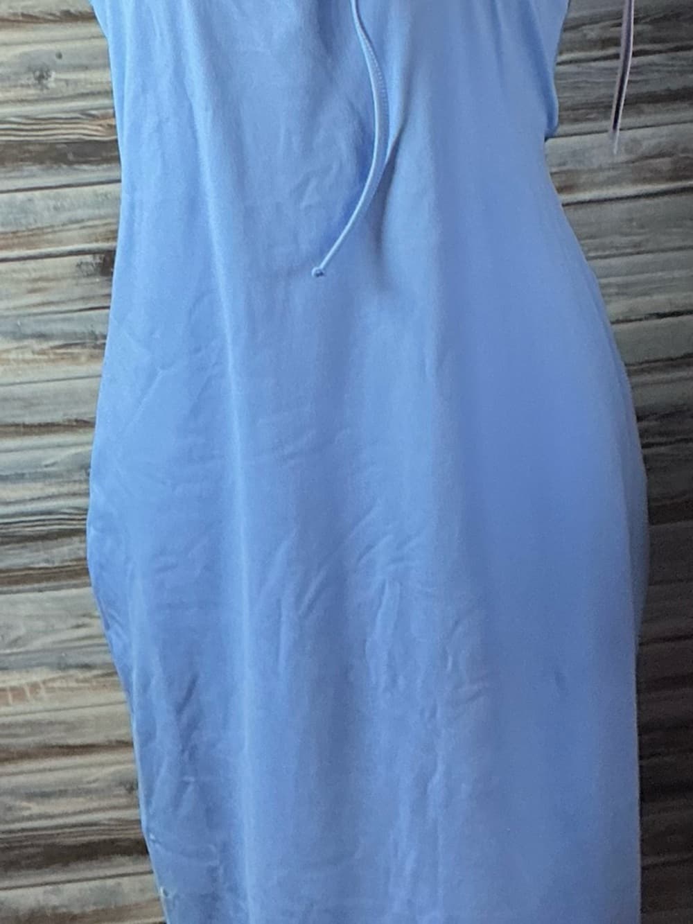 Wild Fable Blue Midi Dress Tie Front Cutout Sleeveless NWT Large