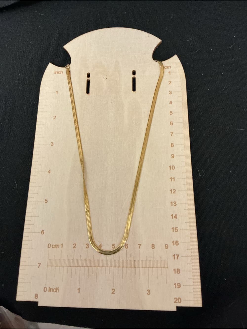 ★ Gold Tone Herringbone Snake Chain Necklace Minimalist Layered Chic.