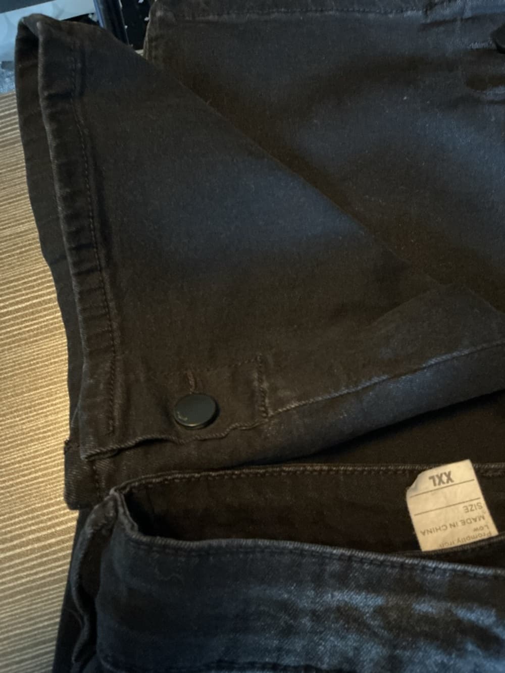 ★ Black Stretch Denim Jeans Women's Size 34 Waist Classic Fit - Thumbnail 5
