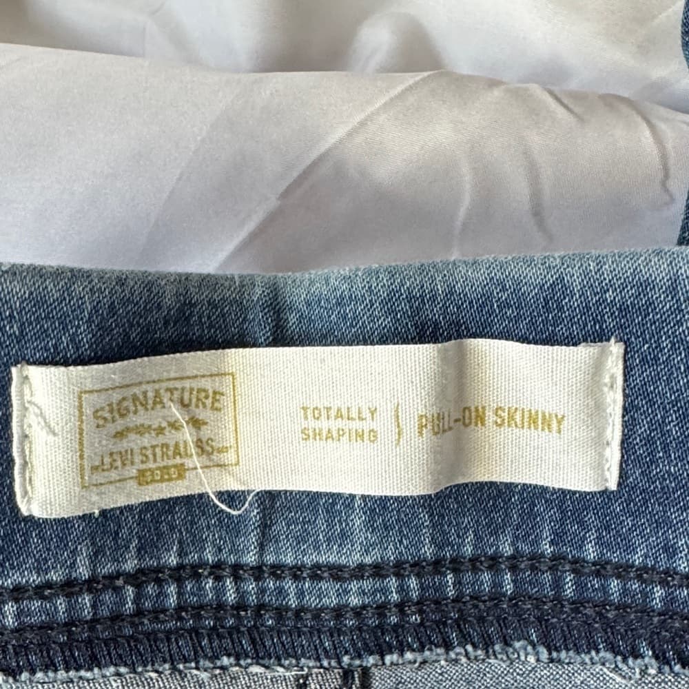 ★ Levi Strauss Signature Gold W32 L30 Straight Leg Jeans Dark Wash - Thumbnail 5