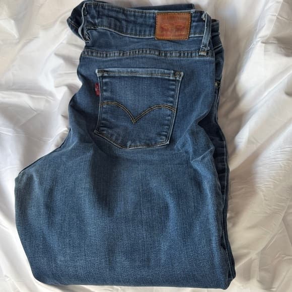 Levi's Men's Deep Blue Straight Jeans - Thumbnail 5