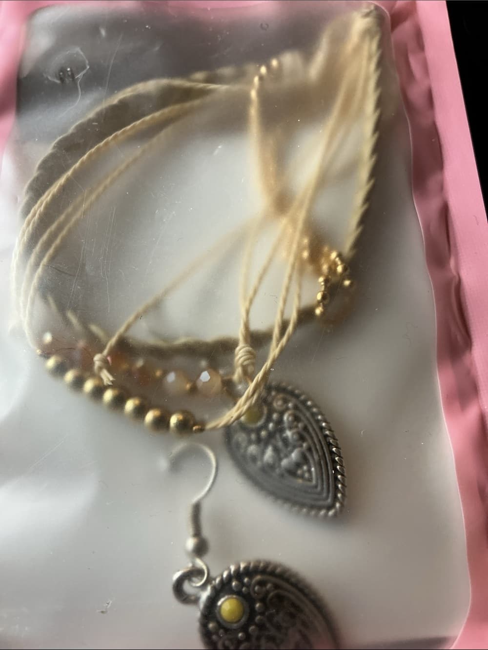 ★ Boho Western Bracelet & Vintage Style Earrings Jewelry Bundle