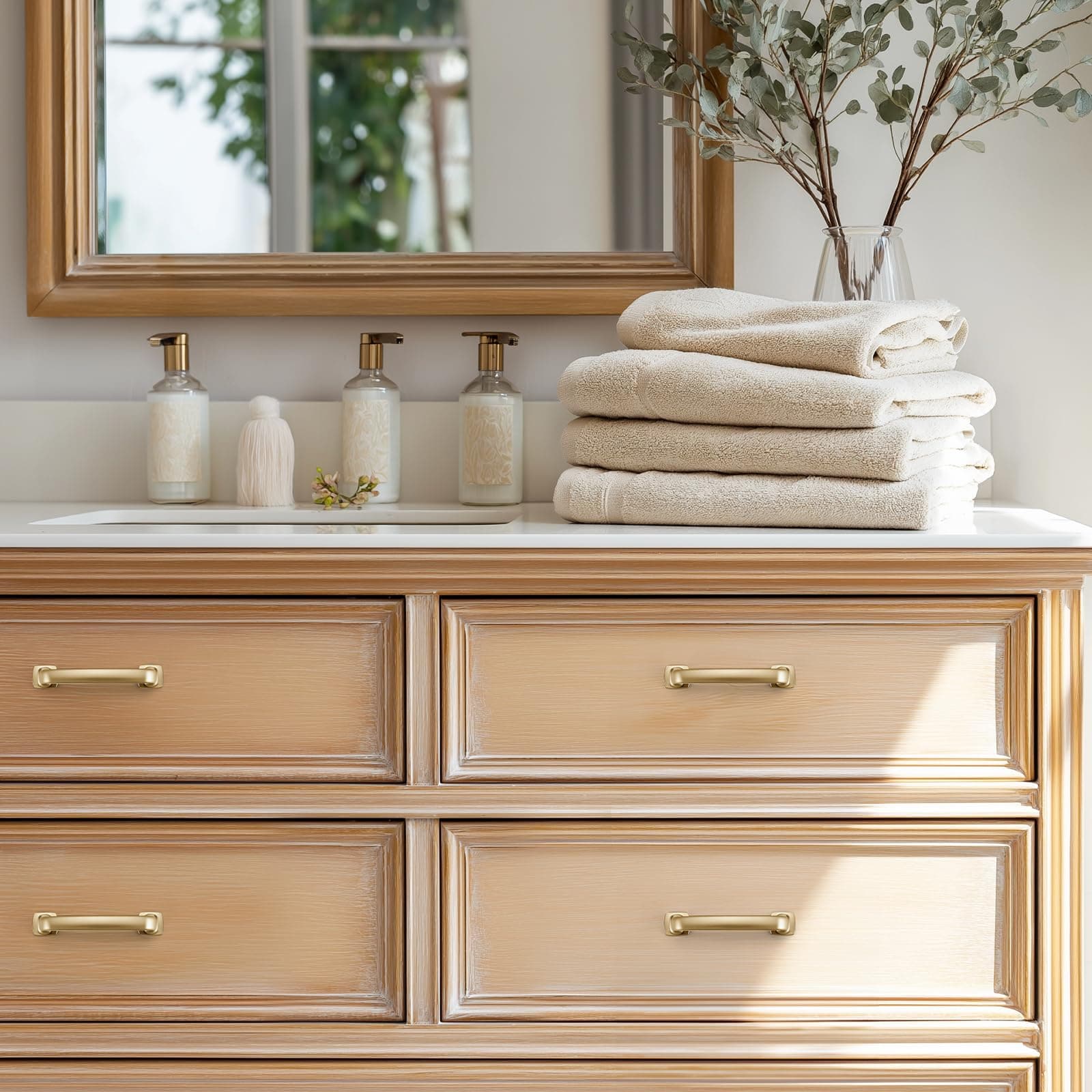Ravinte Decor 15 Pack Cabinet Handles Arch Cabinet Pulls 3in Champagne Bronze Ki - Thumbnail 5
