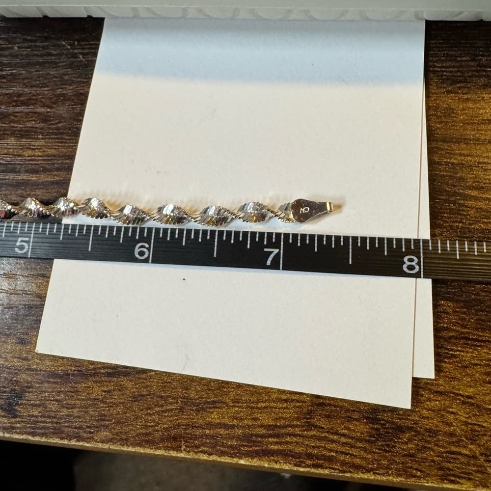 Silver Twisted Bracelet - Thumbnail 5