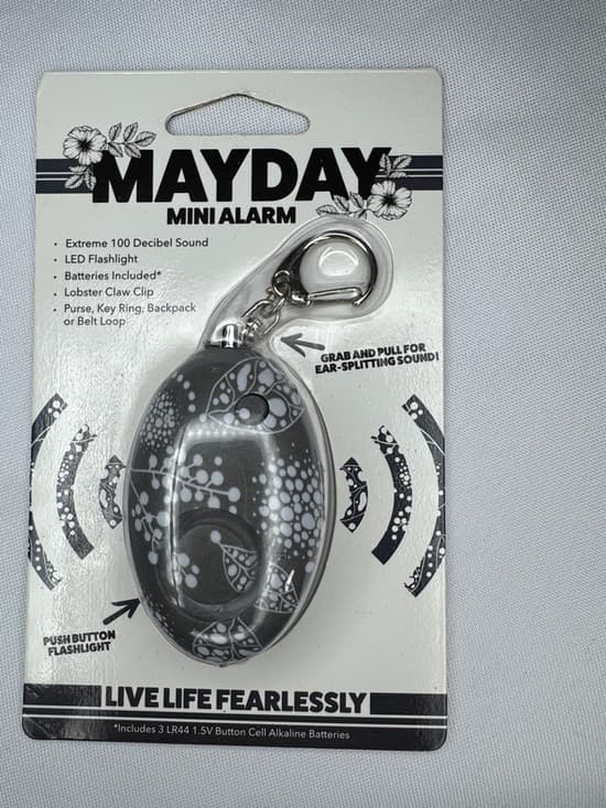 ★ Mayday Mini Alarm Keychain 100 Decibel Safety Alarm Flashlight - Thumbnail 6