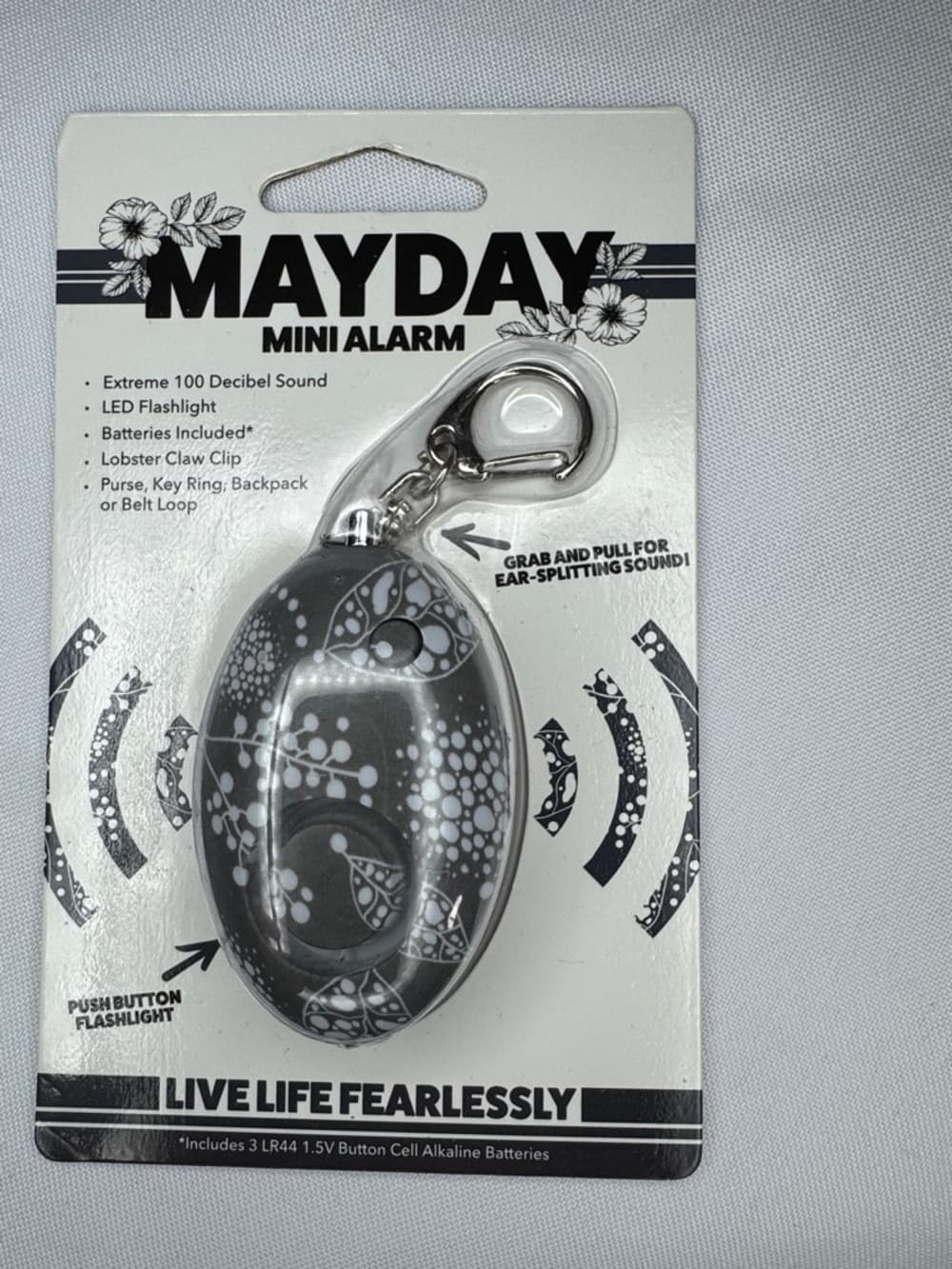 ★ Mayday Mini Alarm Keychain 100 Decibel Safety Alarm Flashlight - Thumbnail 5
