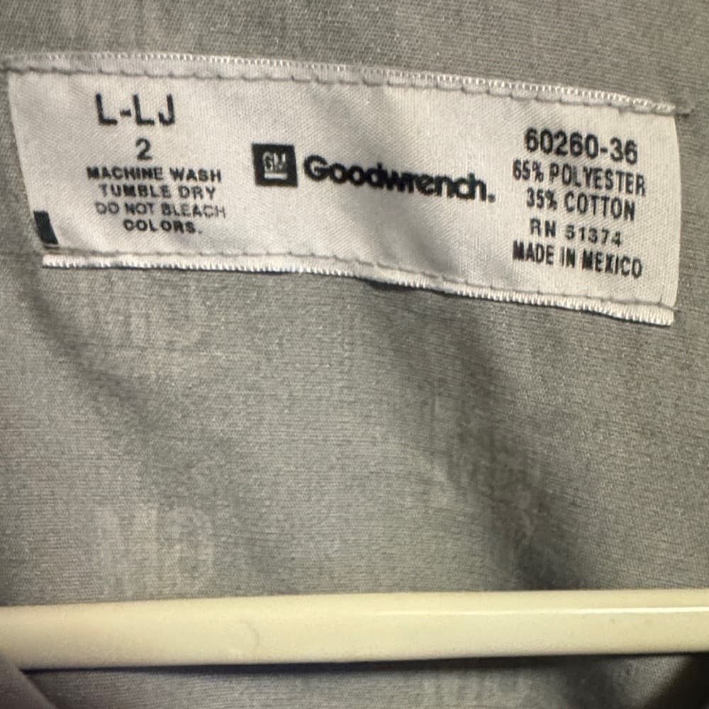 ★ Goodwrench Certified Service Work Shirt Mechanic Uniform Men's XL