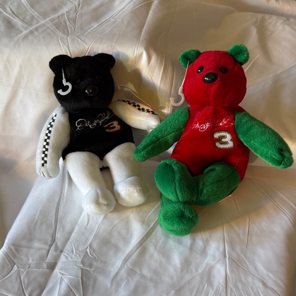 Black and Red Plush Bear Toy Set. - Thumbnail 7