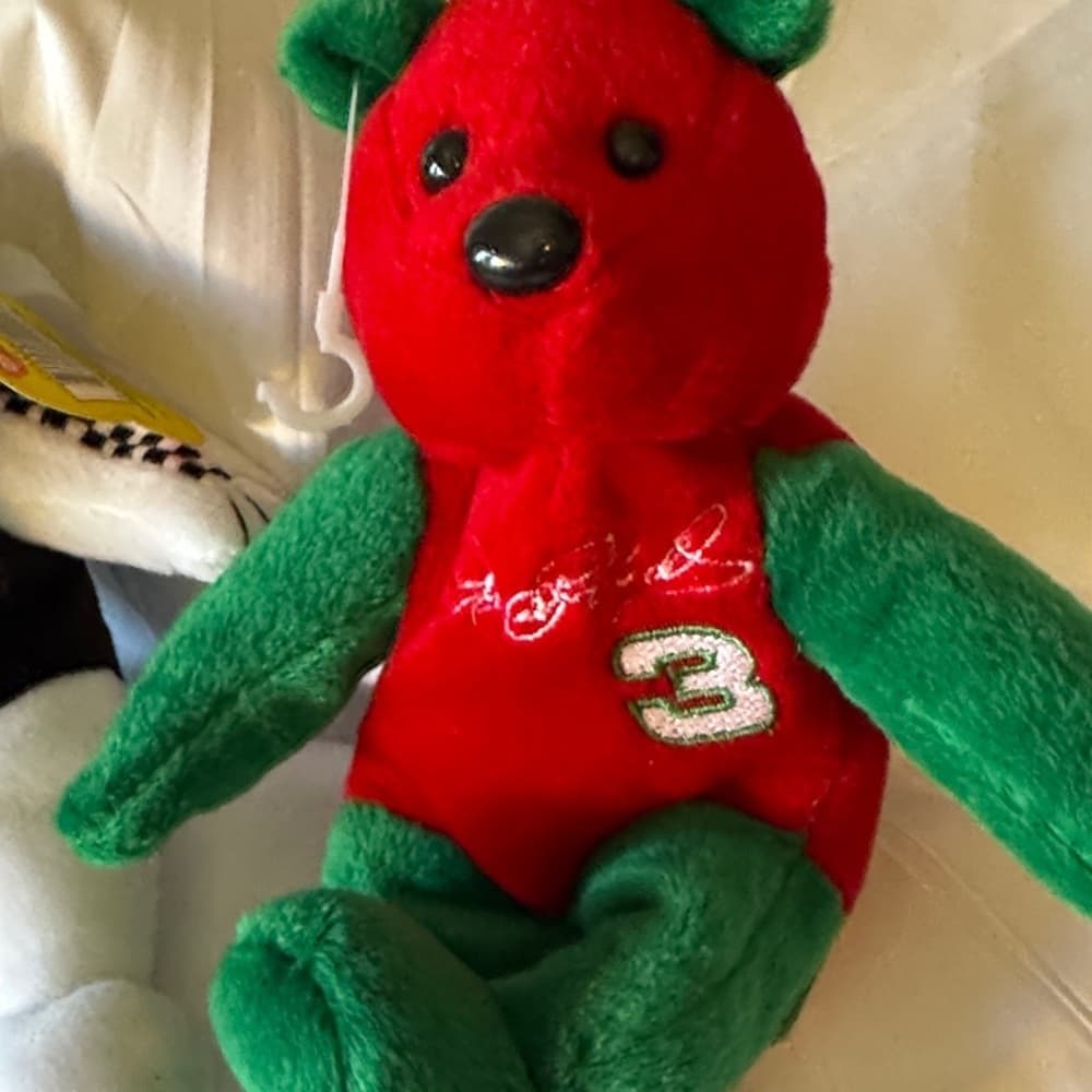 Black and Red Plush Bear Toy Set. - Thumbnail 2