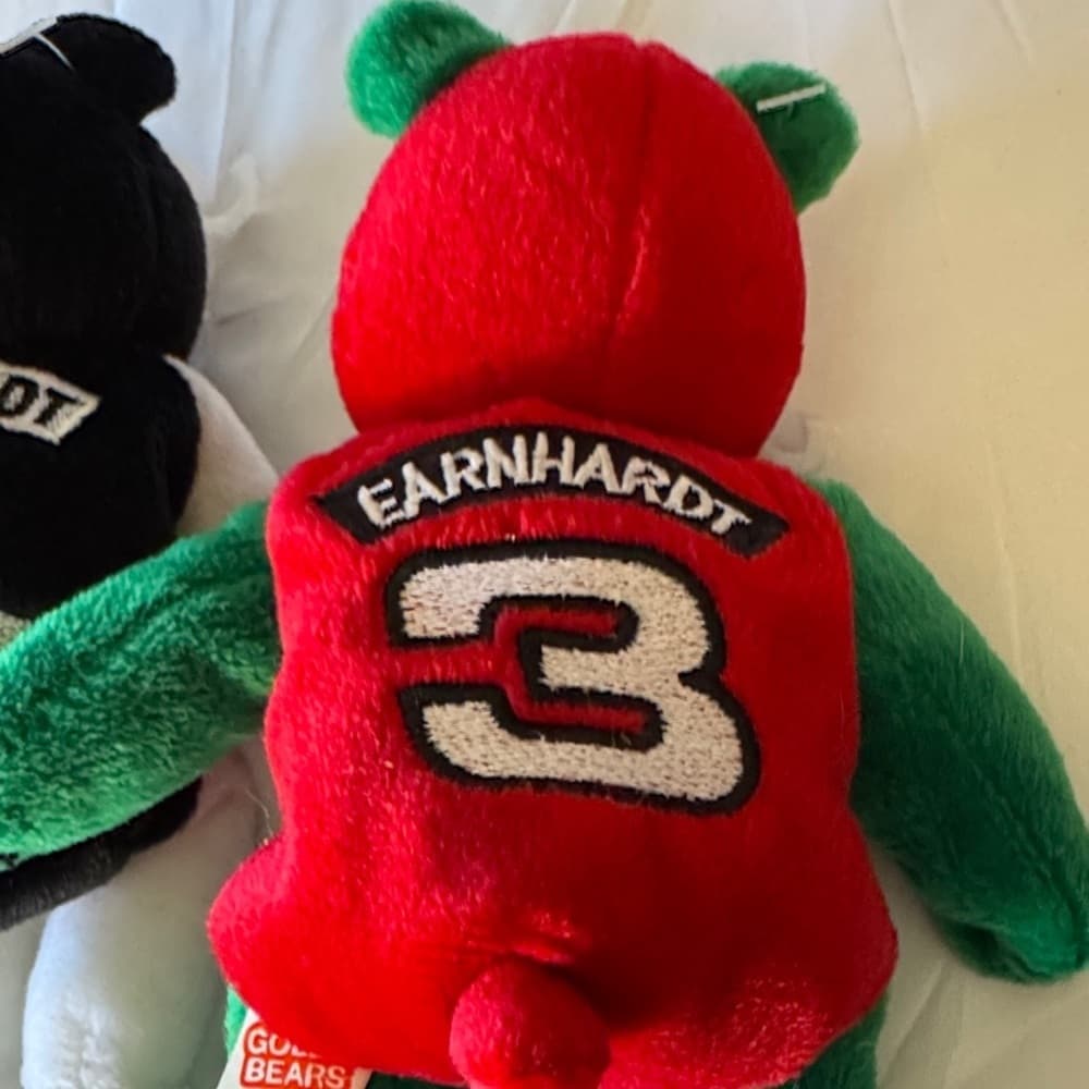 Black and Red Plush Bear Toy Set. - Thumbnail 4