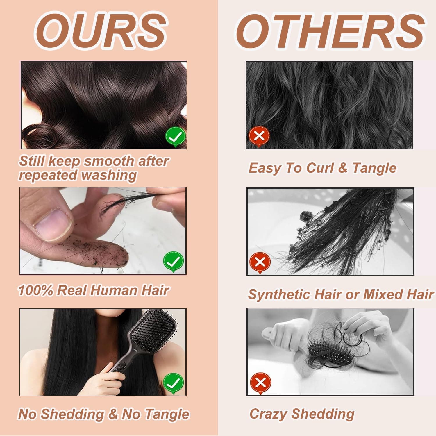 5x5 Deep Wave Lace Closure 100% Human Hair HD Transparent Invisible Lace Closure - Thumbnail 5