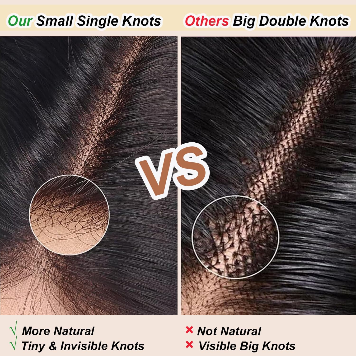 5x5 Deep Wave Lace Closure 100% Human Hair HD Transparent Invisible Lace Closure - Thumbnail 4
