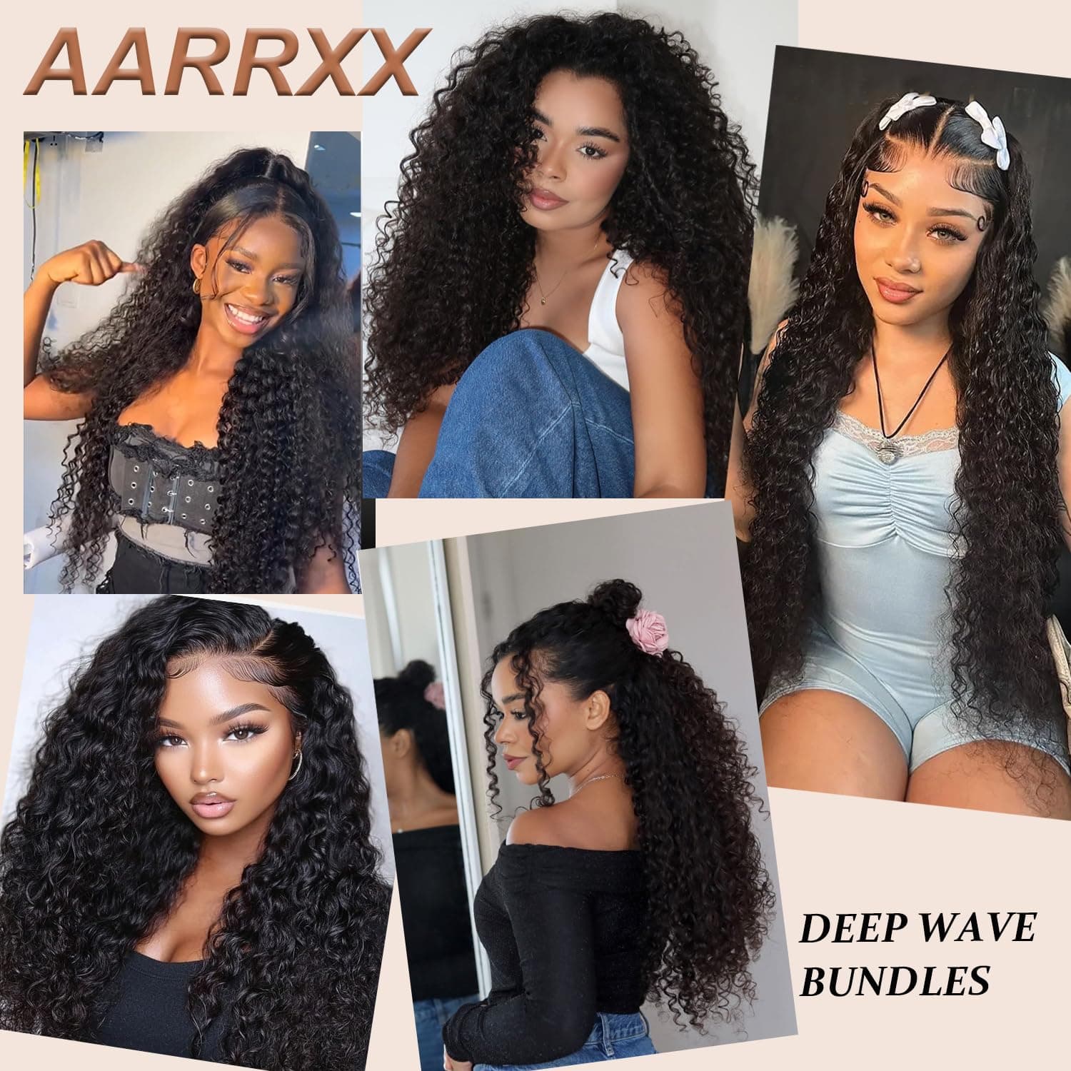 5x5 Deep Wave Lace Closure 100% Human Hair HD Transparent Invisible Lace Closure - Thumbnail 8