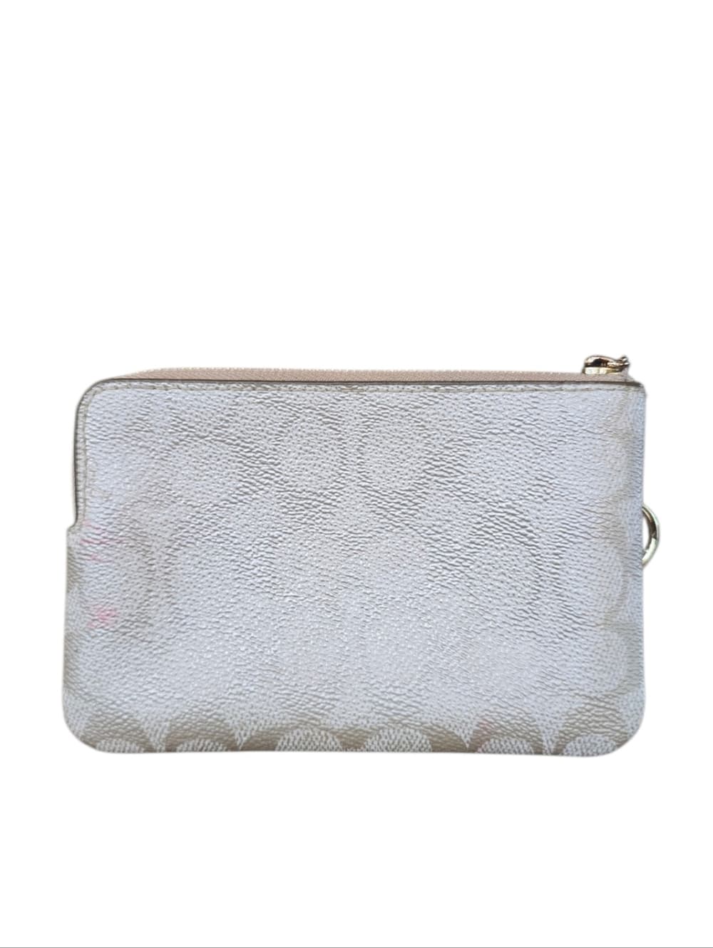 ★ Coach Gold Signature Wristlet Wallet Pouch w Acrylic Chain Strap - Thumbnail 2