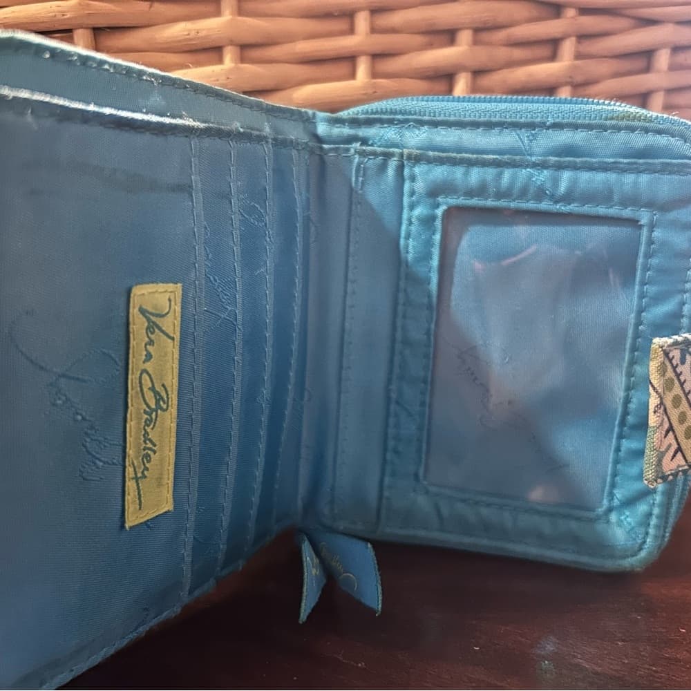 ★ Vera Bradley Blue Paisley Quilted Wallet Wristlet Organizer - Thumbnail 4