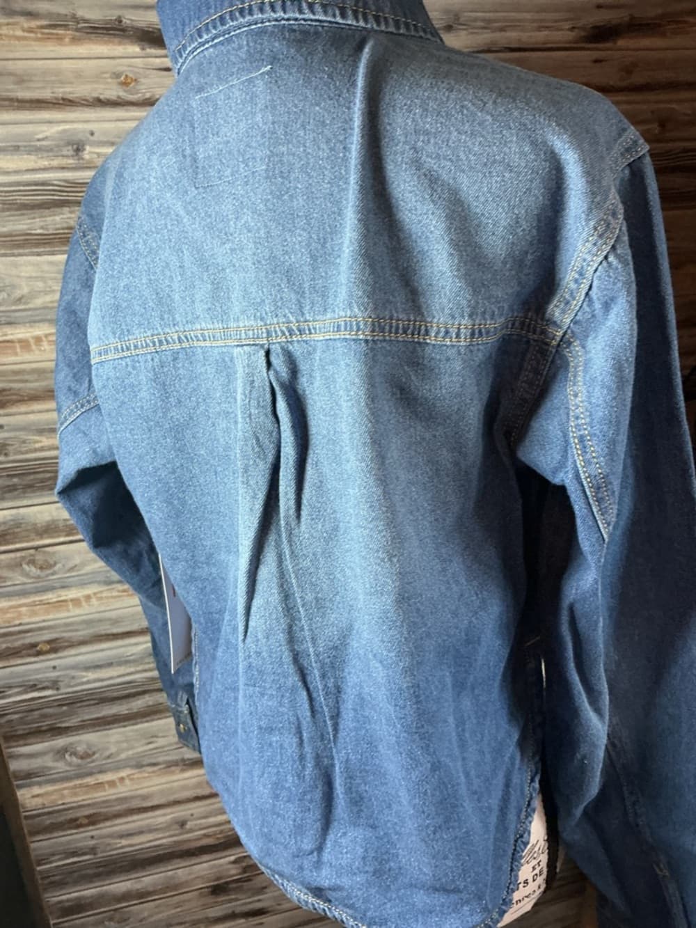 ★ NWT Cropped Denim Jacket Button Front Lightweight Layering Piece - Thumbnail 2