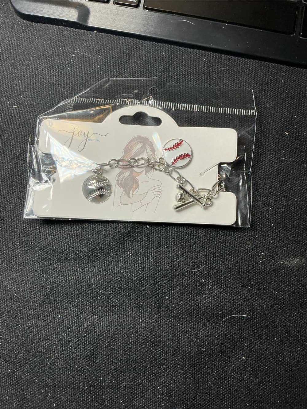 ★ Baseball Charm Bracelet Softball Baseball Fan Silver Tone Jewelry - Thumbnail 6