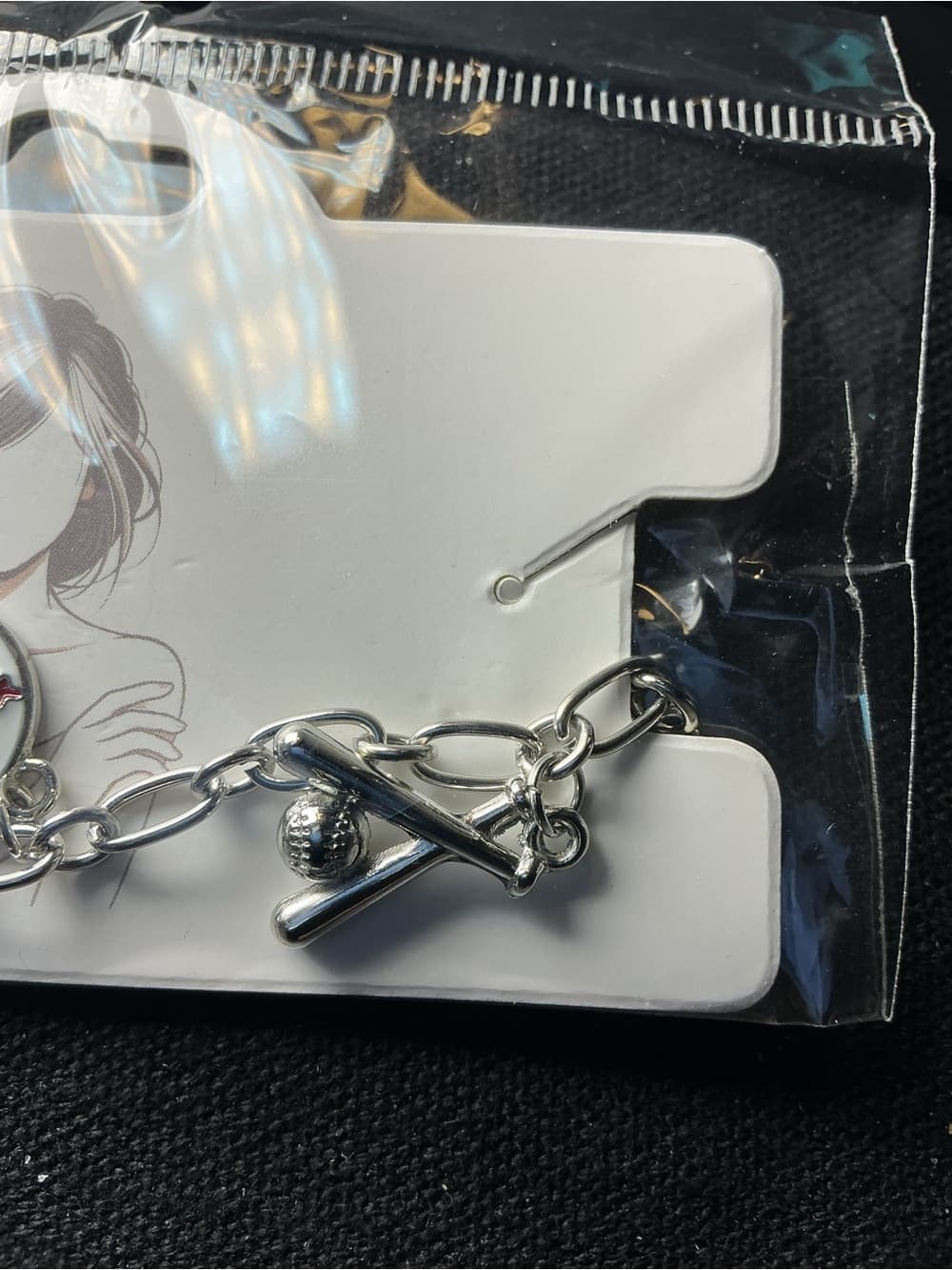 ★ Baseball Charm Bracelet Softball Baseball Fan Silver Tone Jewelry - Thumbnail 3