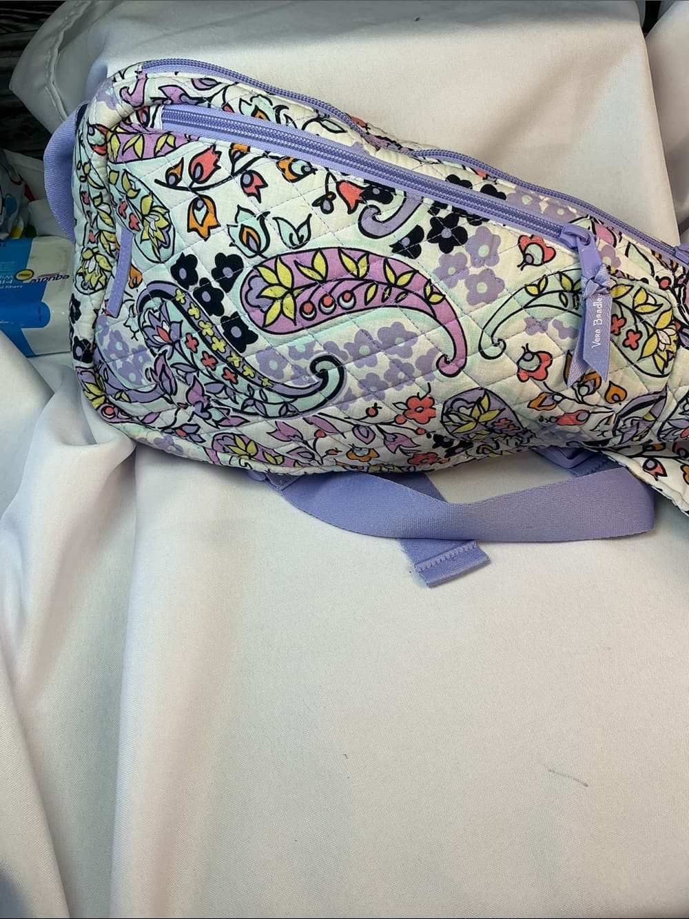 ⭐ Vera Bradley Lavender Paisley Quilted Crossbody Sling Bag - Thumbnail 2