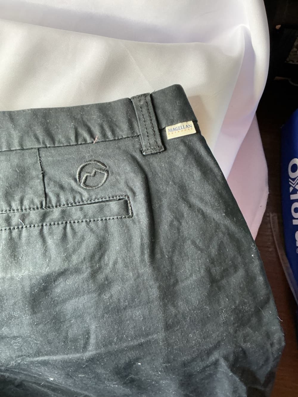 ★ Black Chino Shorts Women Casual Classic Mid Rise Everyday - Thumbnail 2