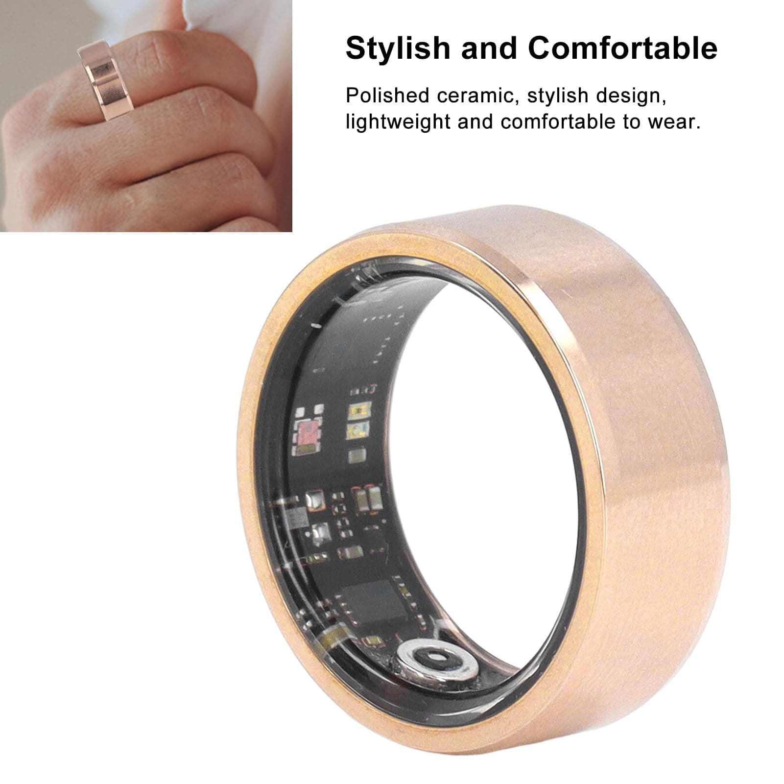 Yunir Smart Ring Health Fitness Ring Monitoring Sleep Quality And Heart Rate - Thumbnail 3