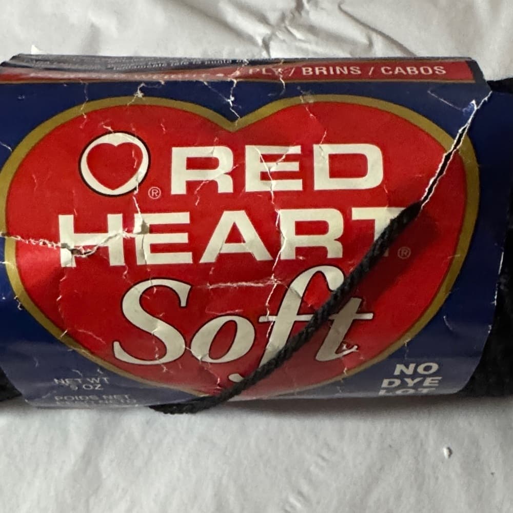 Red Heart Soft Black Yarn