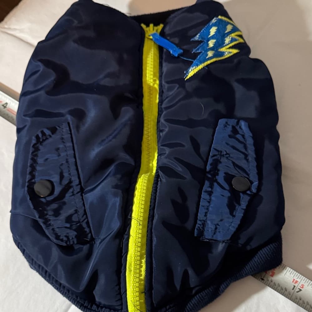 Top Paw Navy and Blue Dog Jacket - Thumbnail 5