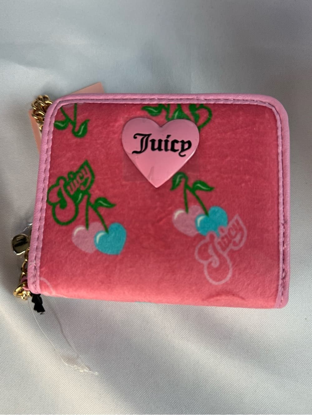 ★ Juicy Couture Retro Cherry Wallet Card Holder Coin Purse NWT