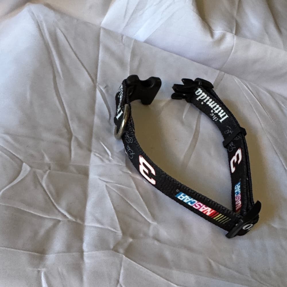 NASCAR Black Adjustable Pet Collar