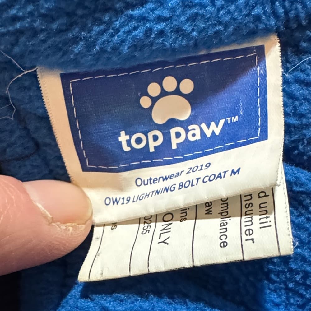 Top Paw Navy and Blue Dog Jacket