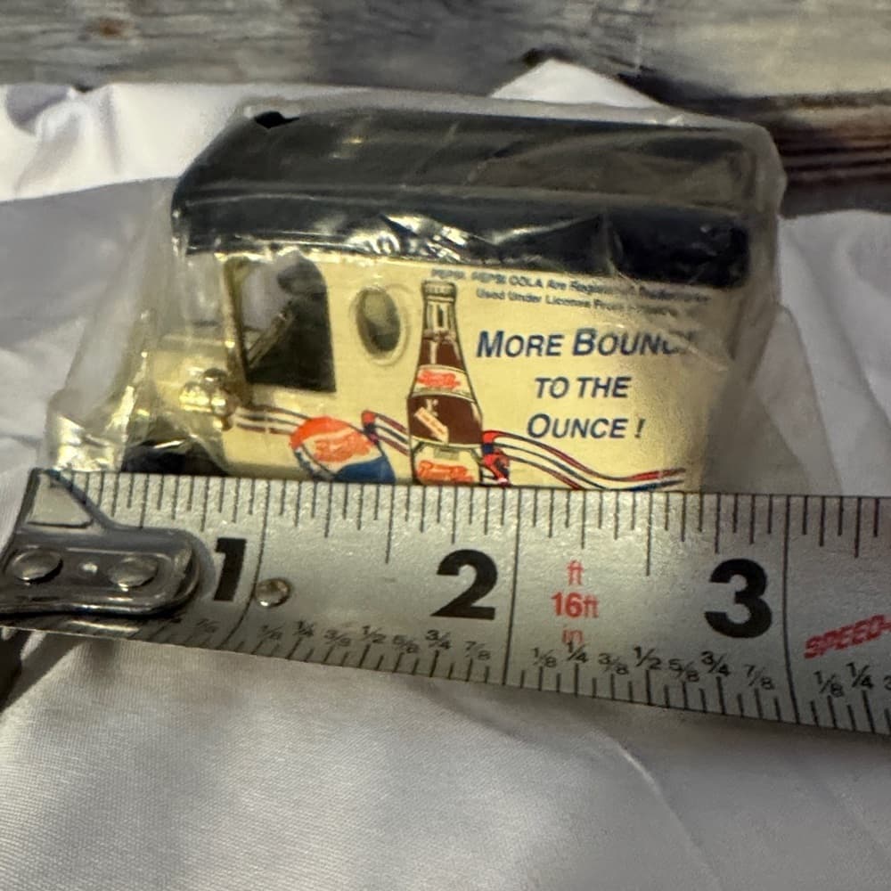 Pepsi Diecast Model Car with Blue and Cream Design - Thumbnail 2