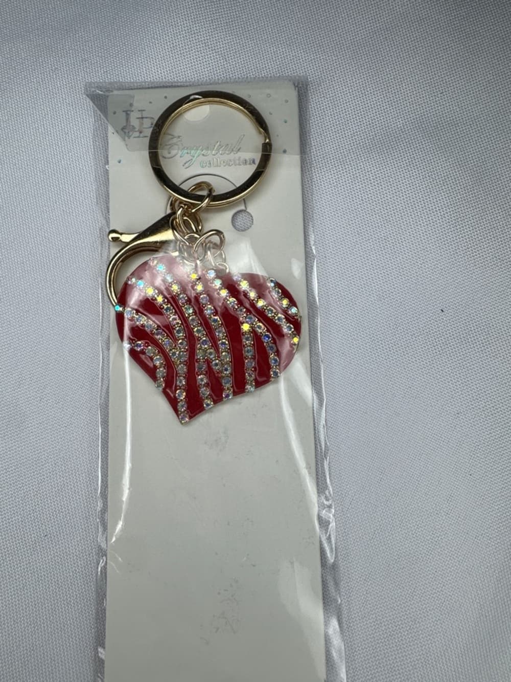 ★ Rhinestone Heart Keychain Purse Charm Bling Bag Charm Gift - Thumbnail 4