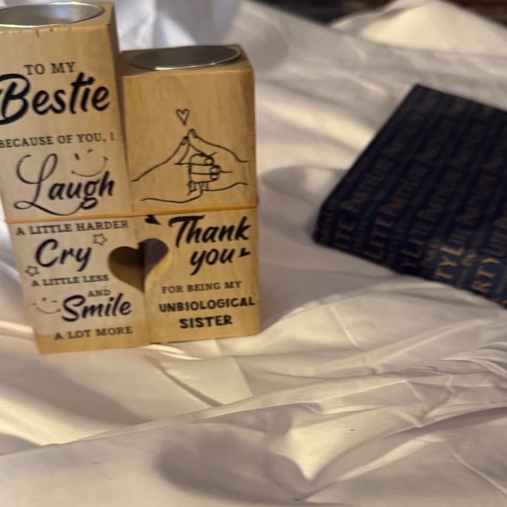 Wooden Bestie Plaque and Partylite Box - Thumbnail 2