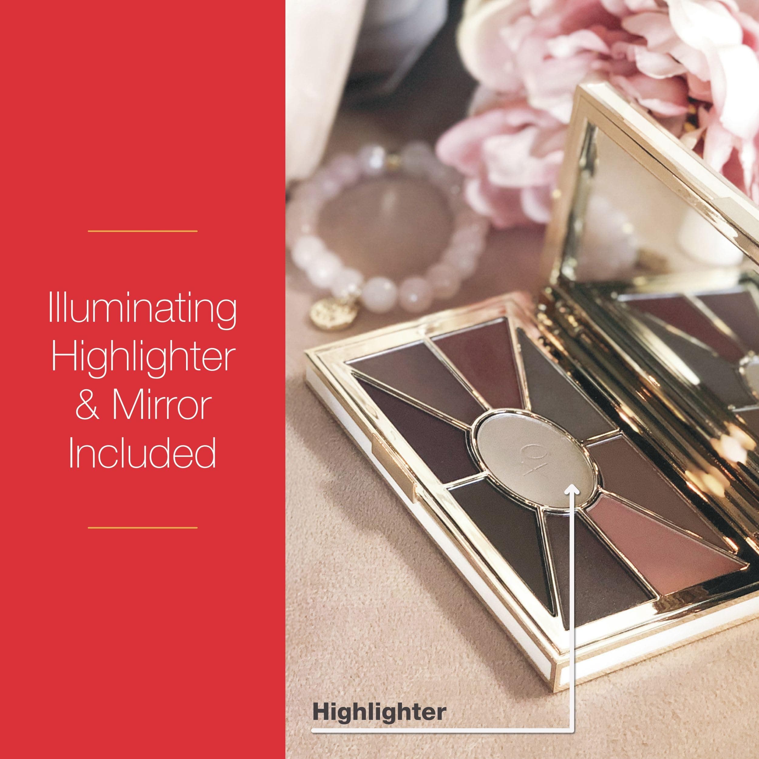 Mirabella Eye Love You Neutral Shimmer Eyeshadow Palette - Makeup Palette - Thumbnail 4