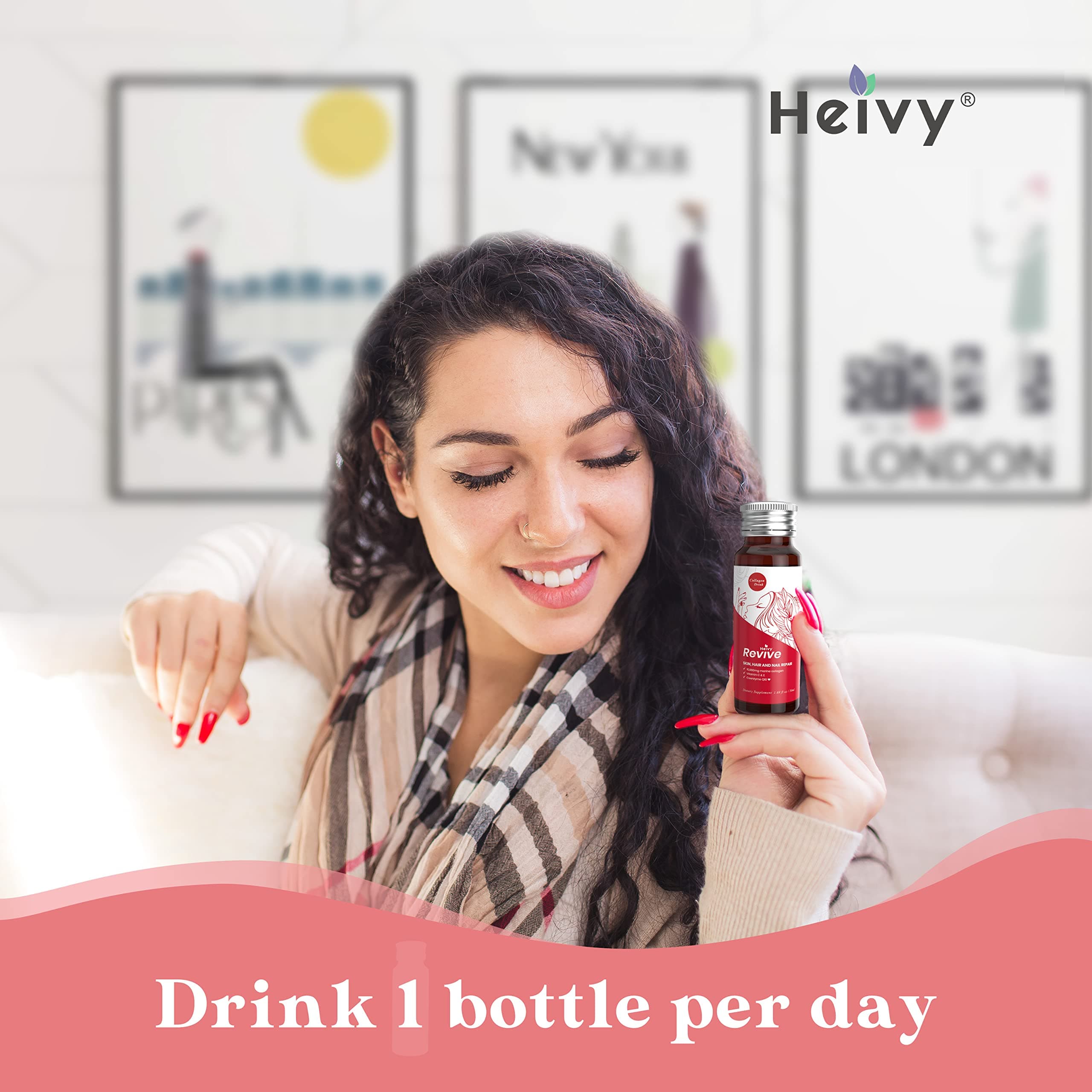 Heivy Liquid Collagen For Women Collagen Drink 10000Mg Marine Collagen Peptides - Thumbnail 5