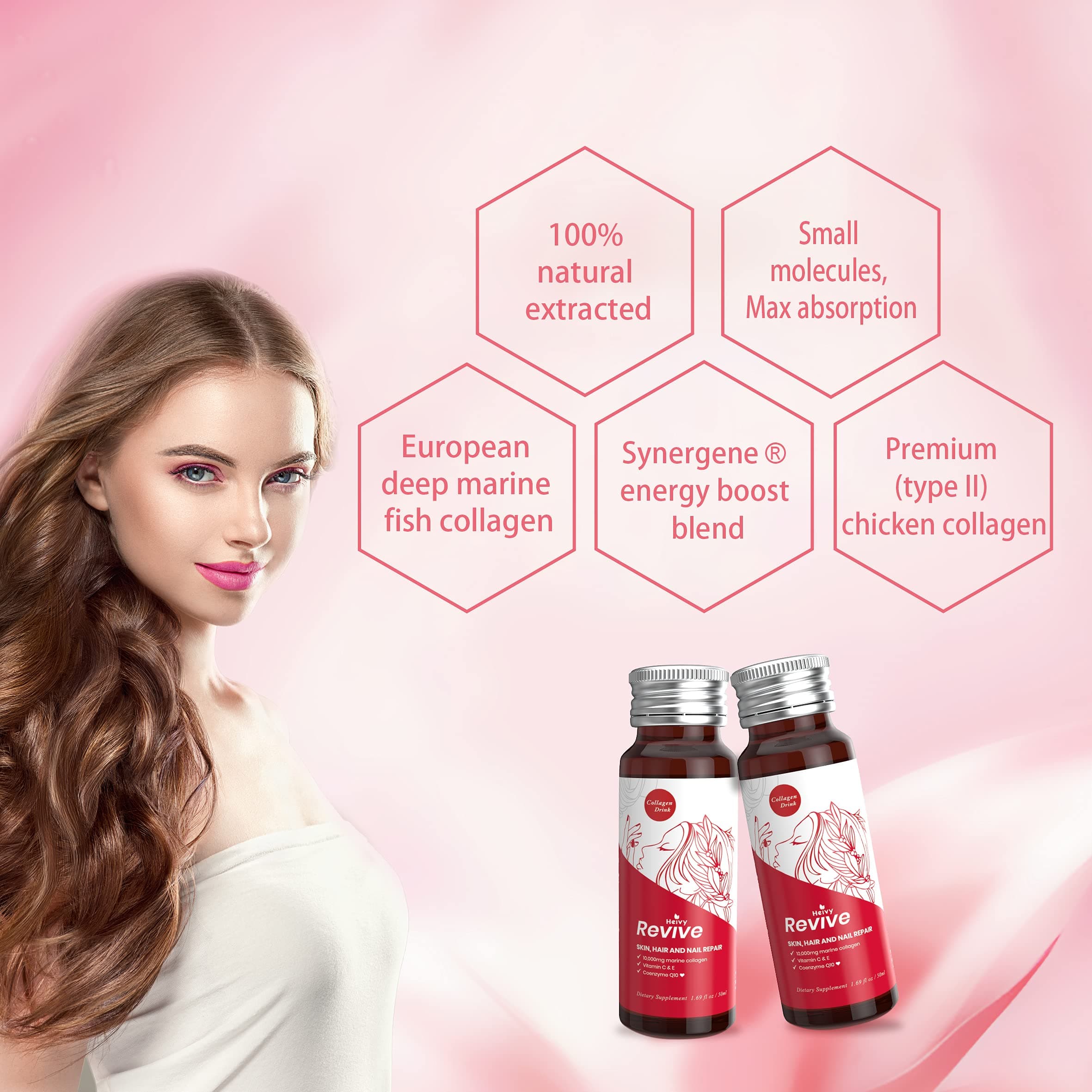 Heivy Liquid Collagen For Women Collagen Drink 10000Mg Marine Collagen Peptides - Thumbnail 8