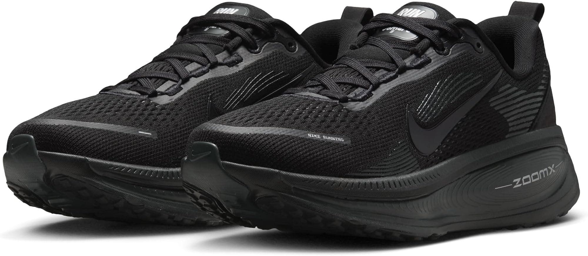 Nike Womens Vomero 18 - Black/Black/Dark Smoke Grey/Light Smoke Grey - 9 - Thumbnail 2