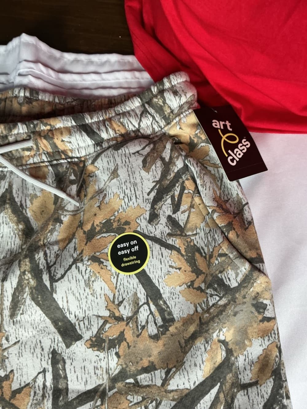 ⭐ NWT XXL Camo Joggers Sweatpants Drawstring Pockets Cozy Lounge - Thumbnail 2