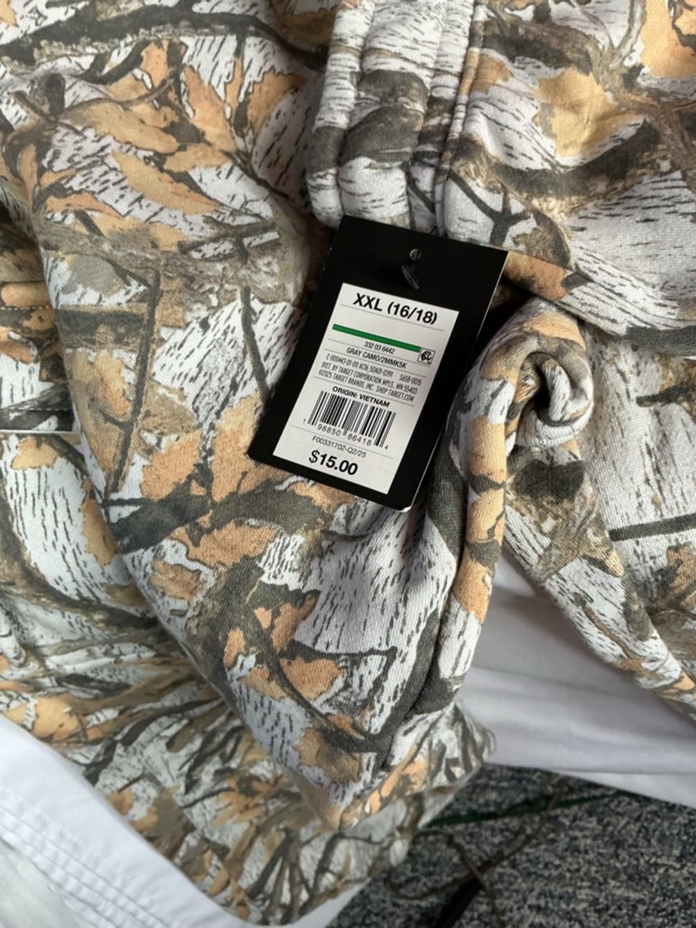 ⭐ NWT XXL Camo Joggers Sweatpants Drawstring Pockets Cozy Lounge - Thumbnail 3