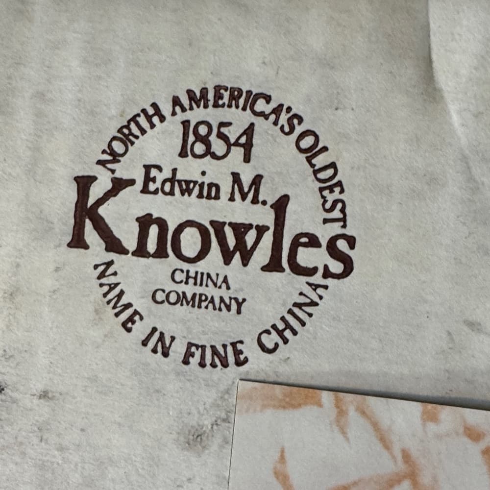 Edwin M. Knowles Fine China Plate