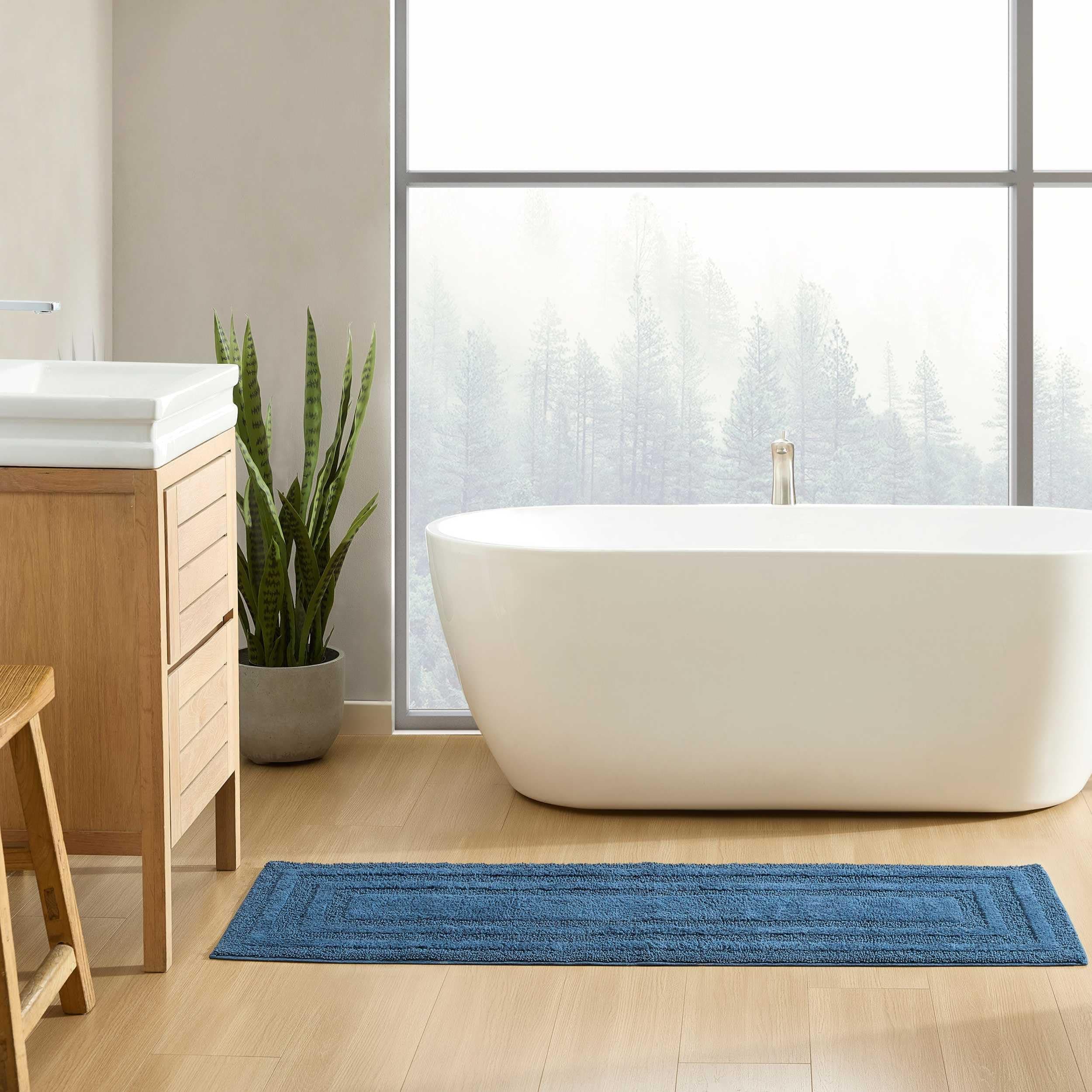 Eddie Bauer Logan Cotton Bath Rug - Soft, Plush, Fast Drying, Washable - Thumbnail 2