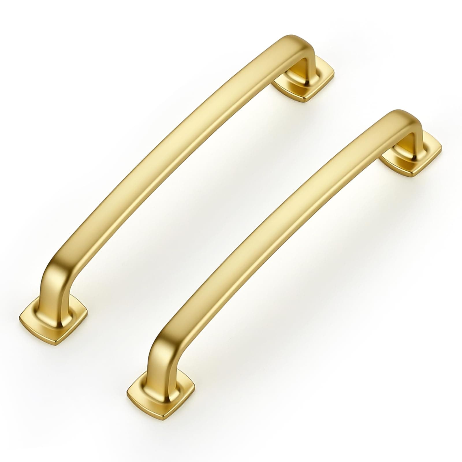 Ravinte Decor 10 Pack Cabinet Handles Arch Cabinet Pulls 5 Inch Drawer Brushed B