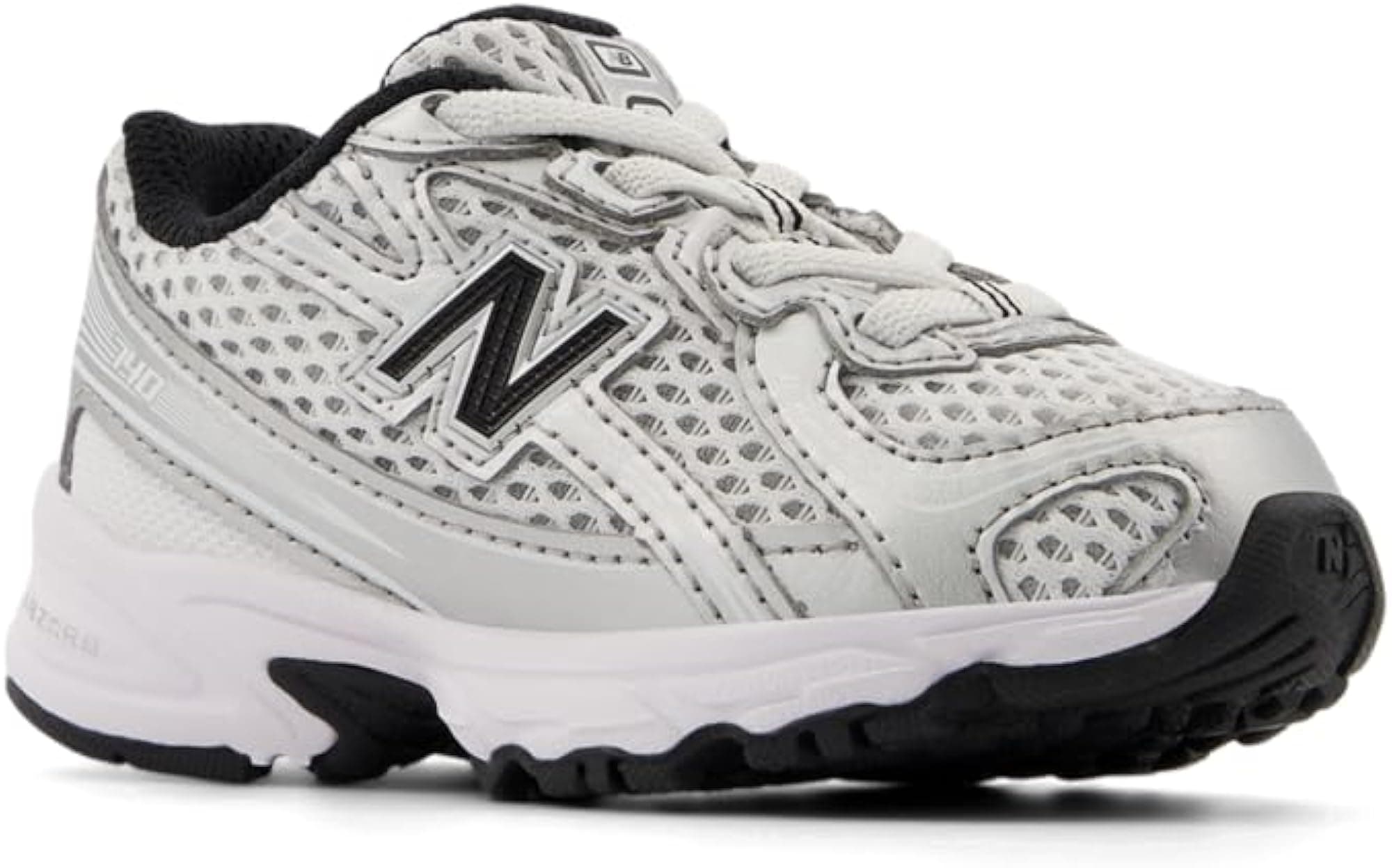 New Balance Unisex-Child 740 Bungee Lace (Infant/Toddler) - Silver Metallic - 6 - Thumbnail 5