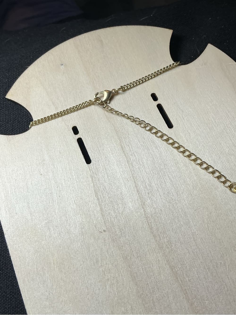 ⭐ Brushed Gold Teardrop Pendant Necklace Minimalist Long Chain - Thumbnail 4